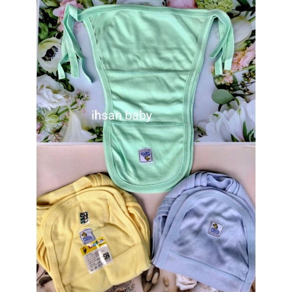 6 PCS POPOK KAIN BAYI POLOS BEST QUALITY DAFFA SNI