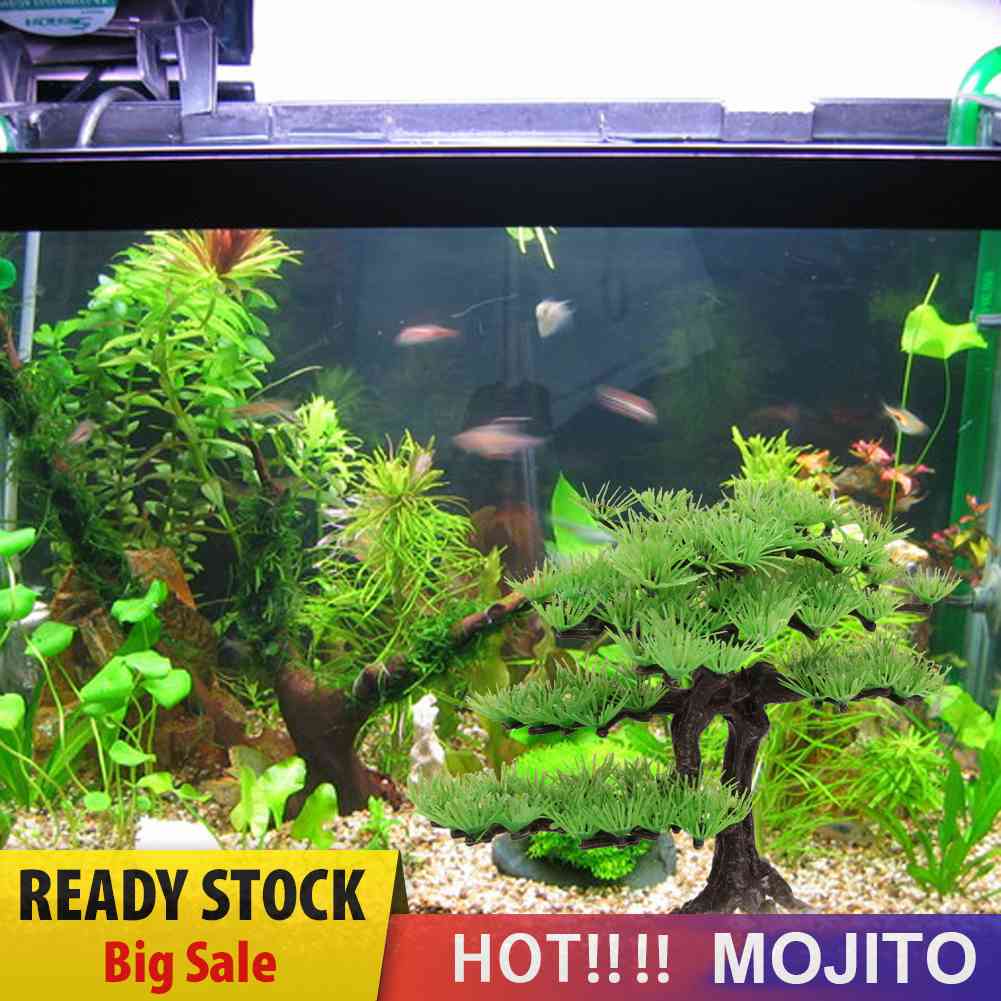 Ornamen Tanaman bonsai Imitasi Untuk Dekorasi Akuarium Ikan