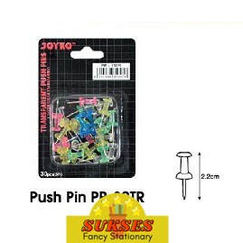 

Push Pin / Jarum Tekan / Paku Pin Joyko Pp-30Tr