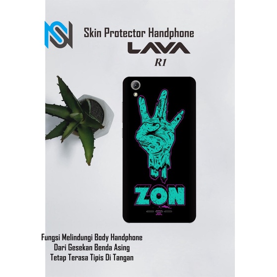 Isi 2pcs Garskin Hp Lava R1 Motif Zon Free Custom Motif (Bisa COD)