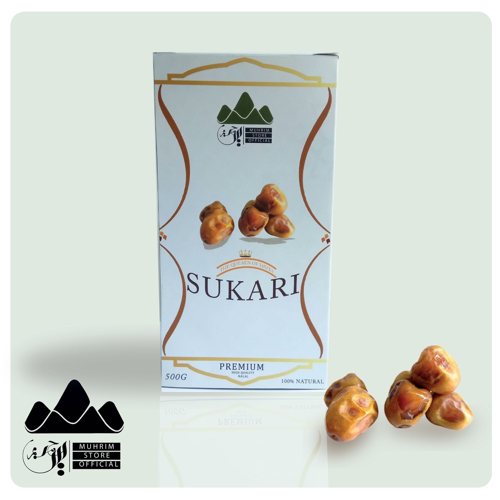 

Kurma Sukari premium dates 500gr the queen of dates