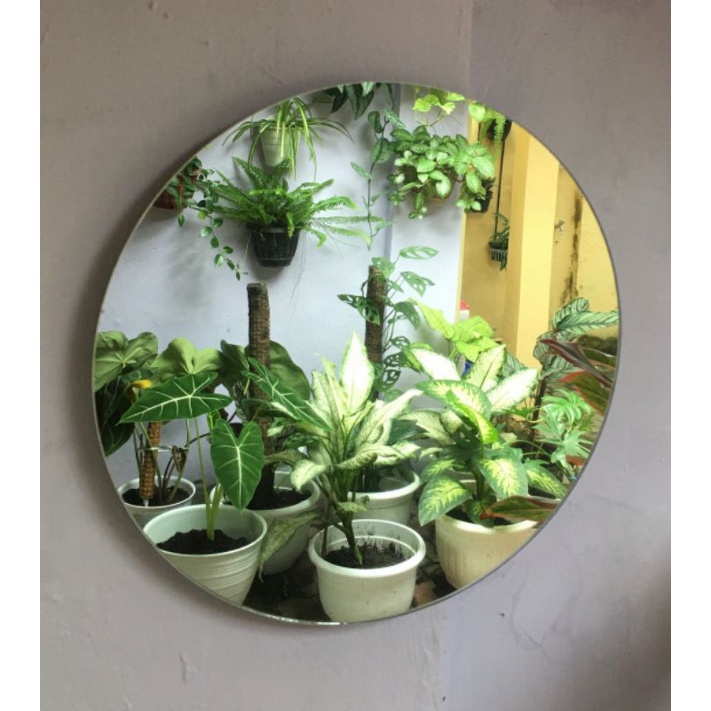 cermin gantung tali rame Cermin bulat cermin rias dinding cermin tempel dinding cermin aesthetic D30-1