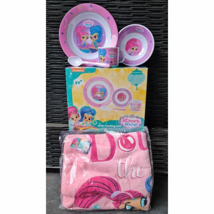 

Goodie Bag / Goodie Bag Set Shimmer And Shine Kids Feeding Set & Bath Towel / Ulang Berkualitas
