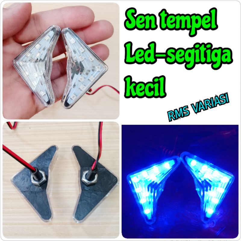 sen tempel segitiga kecil ( Nyala LED Biru )