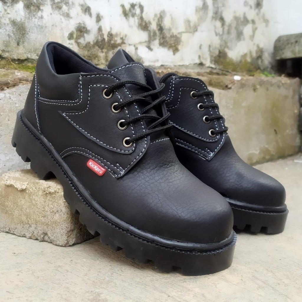 CUCI GUDANG Sepatu Safety king Kickers TATAKAE SKN SEPATU kerja kitchen dapur hotel kulit omega impor murah ujung besi