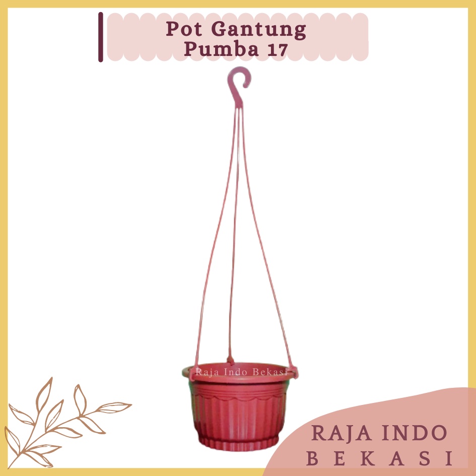 Pot Gantung 20 Putih