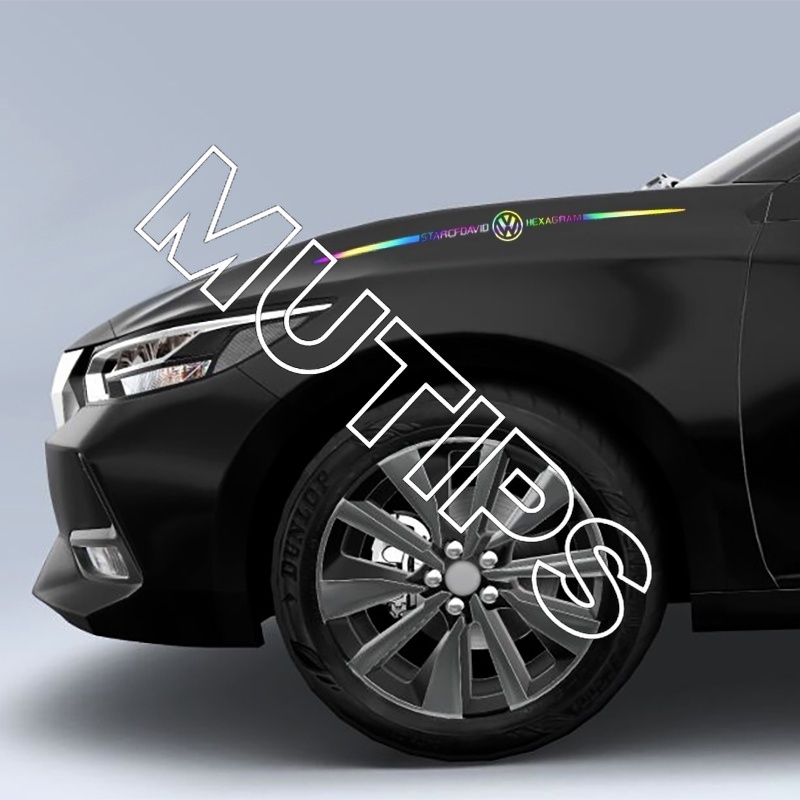 Stiker logo Volkswagen laser Reflektif Untuk Polo Golf mk3 mk6 mk7 Scirocco Beetle Passat B5 B6 B7 CC B8 T5