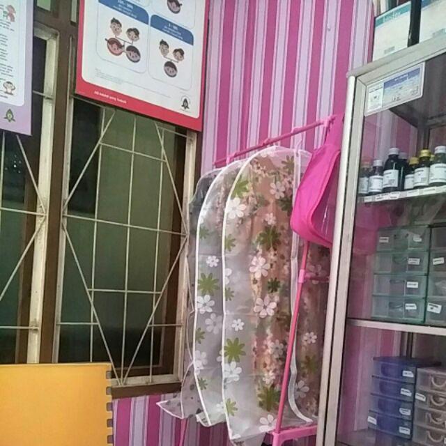 [ Mall Elora ] [size 60x130cm ] Cover Baju Cloth Cover Bahan Peva Cover Pakaian Large