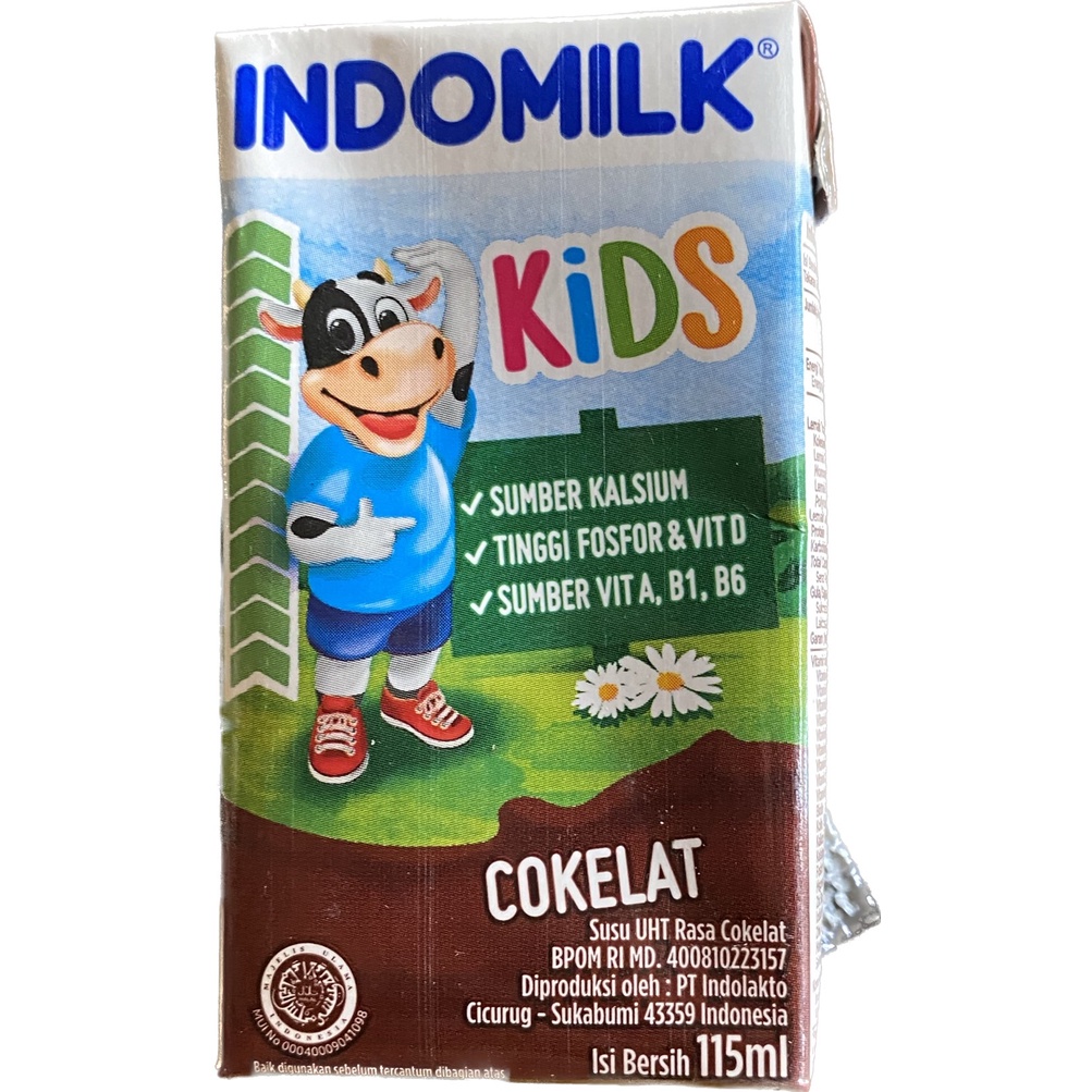 SUSU INDOMILK KID 125 ML COKLAT - STOBERI - VANILLA