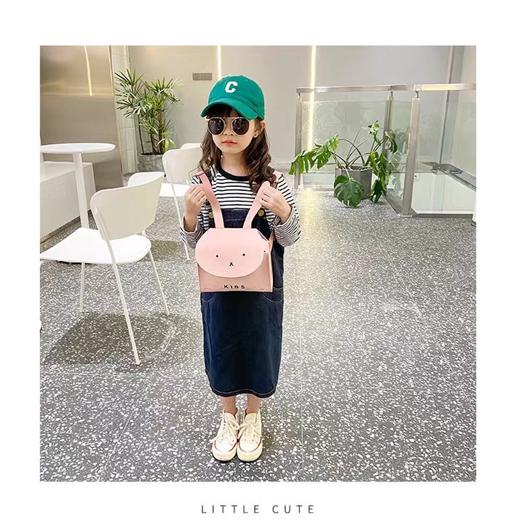 pink mall -Tas Ransel Anak Model kelinci - Tas Ransel Anak Import Premium High Quality Terbaru  tas kurir anak Crossbody &amp; Shoulder Bags