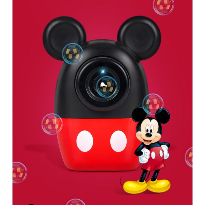 Camera Mickey Minnie Box Bubblegun Camera Mainan Pistol Gelembung Bubble gun