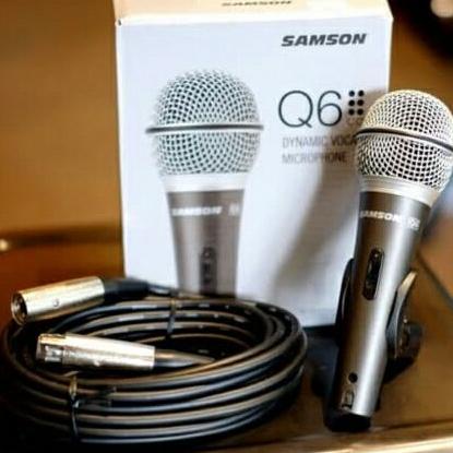 READY COD ORIGINAL Microphone / Mic Samson Q6 Dynamic Mic Vocal