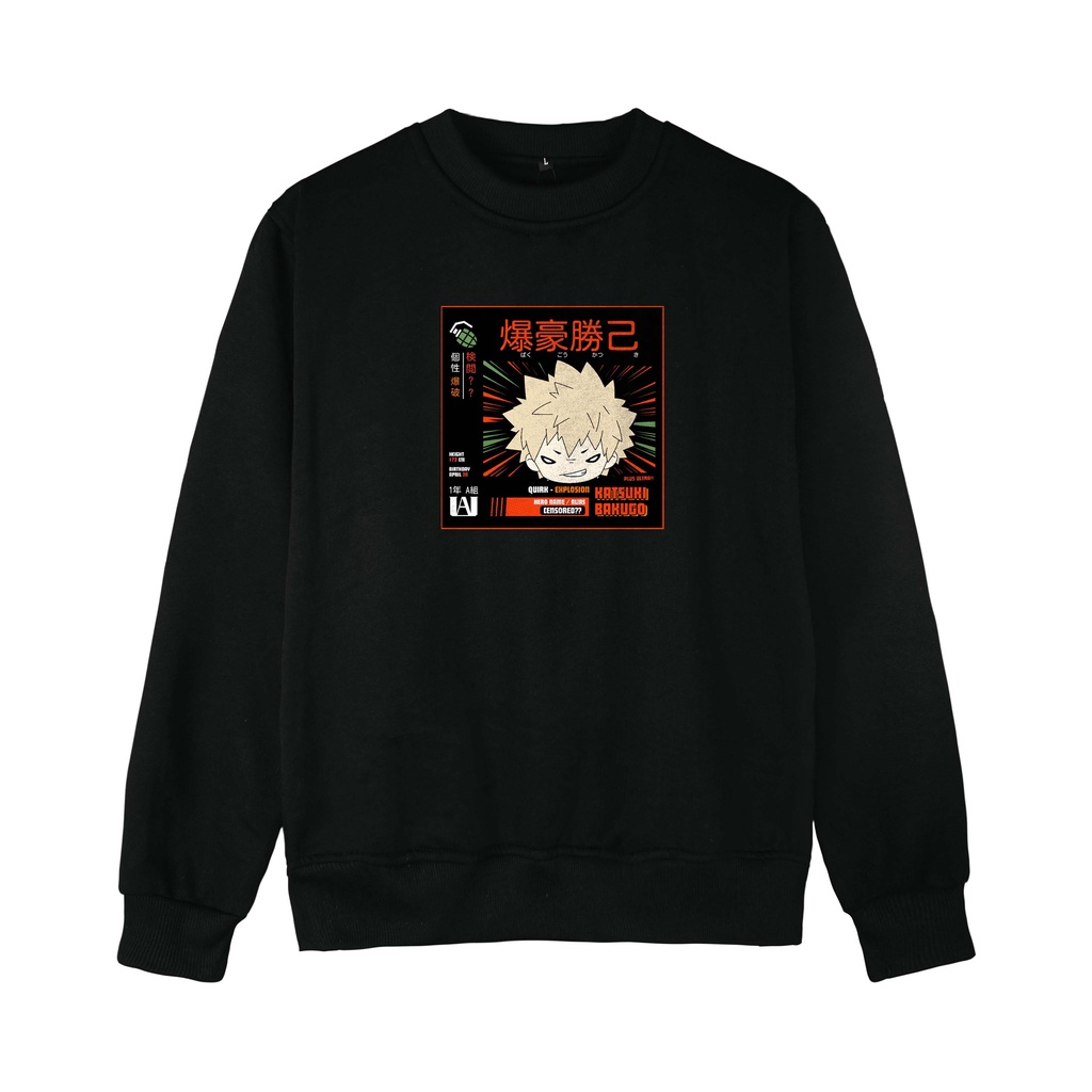 Surfinclo Sweatshirt Sweater Crewneck Japanese Cartoon Head Series Cotton Fleece