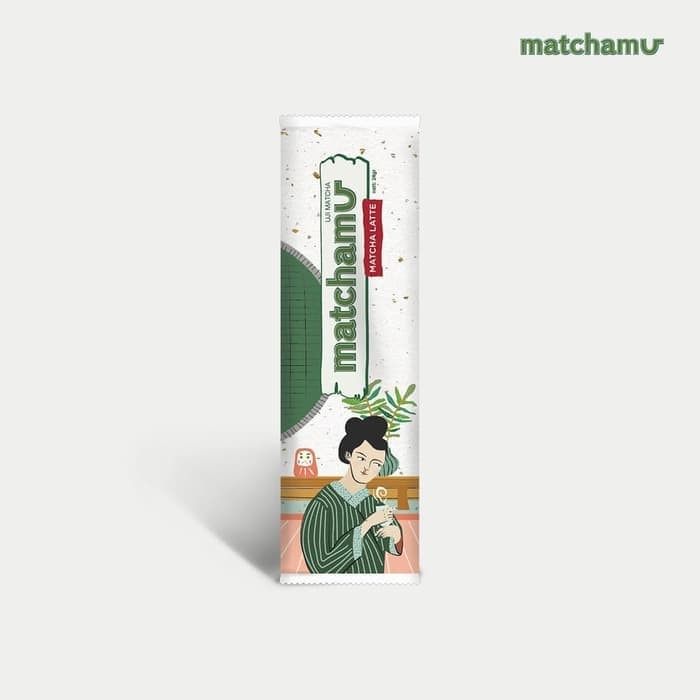 

Matchamu Matcha Latte Sachet 24g Premium Japanese Uji Matcha | Her Basil