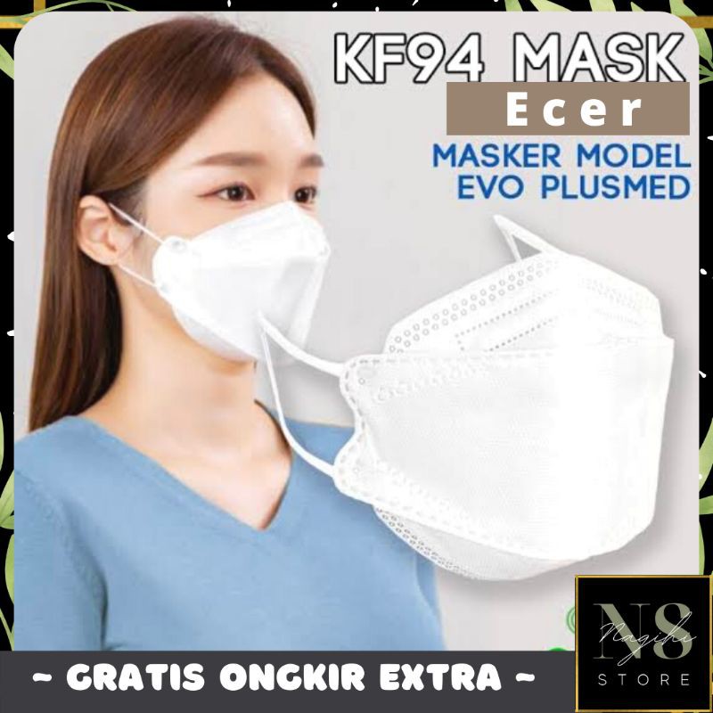 ✨NAGIHI✨ Masker KF94 PER PCS korea 4ply evo plusmed convex masker 4D impor KF 94