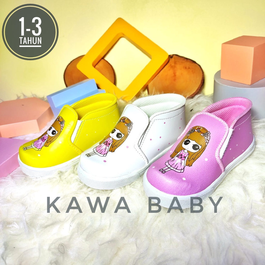 Sepatu anak perempuan 1 2 3 tahun LOLI DONO 3 pilihan warna