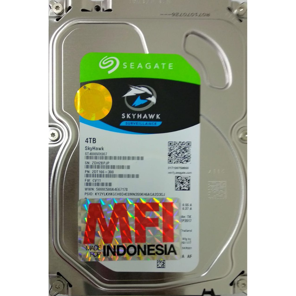 Hardisk Seagate Skyhawk 4TB 3.5 inch khusus CCTV