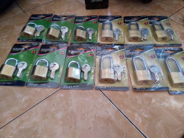 Gembok Soligen Per 40 Mm Pendek Kuningan Computer Key