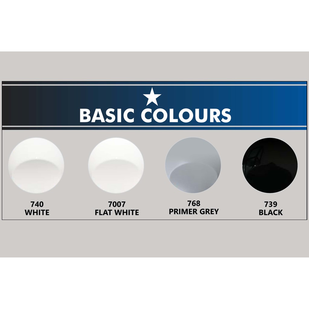CAT SEMPROT SAPPORO BASSIC COLOUR WARNA DASAR BINTANG 1