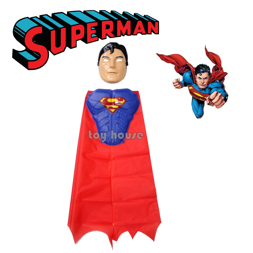 Mainan Topeng dan Jubah Superman - Kostum Superman