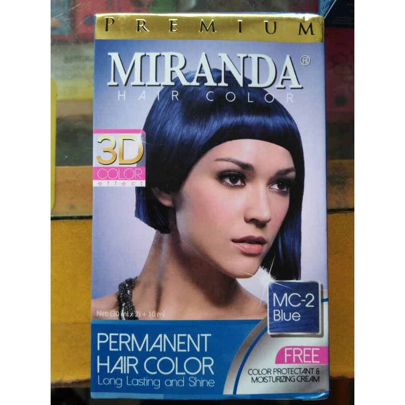 PALING LARIS - cat pewarna rambut Miranda Hair Color blue biru