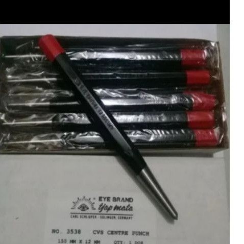 

Center Punch 150 x 12 mm Pensil Penanda Titik Bor Tjap Mata