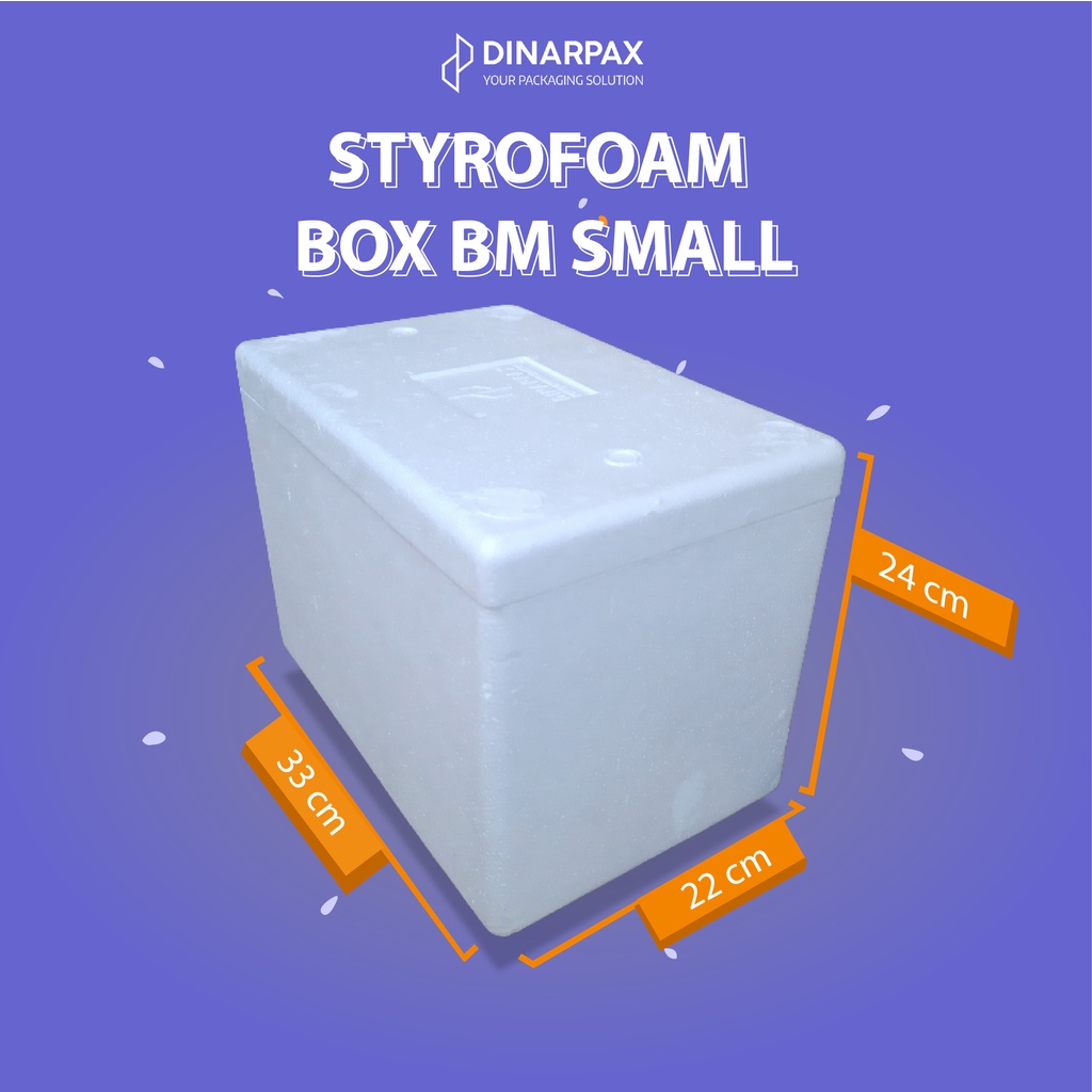 

Styrofoam Box BM Small /DinarPax /DinarBox / Box Box AG120 Hard /Ukuran 1200 x 404 x 307 MM /Bandung