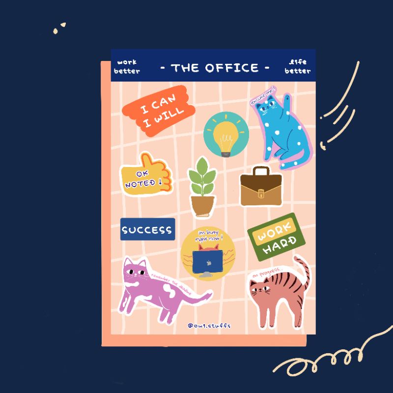 

Sticker Sheet (Cat Office)