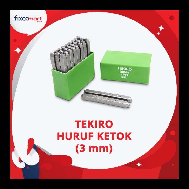 Promo Ketok Huruf Tekiro 3 Mm / Huruf Ketok Tekiro
