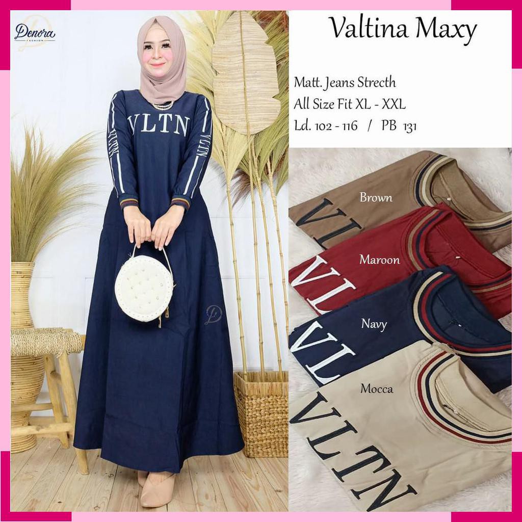 DRESS GAMIS MUSLIM WANITA. DRESS MAXY. BY DENORA