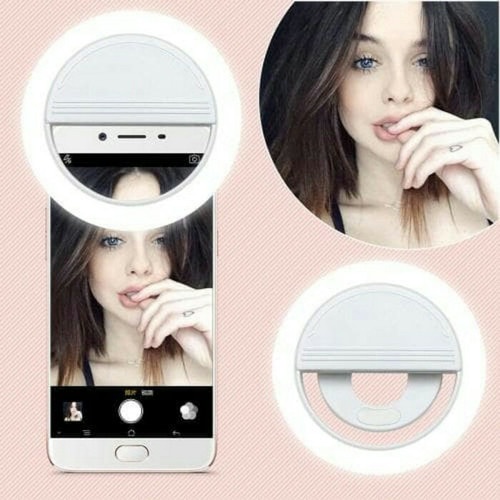 RING Lampu selfie lampu LED ligthled Ring SelFie Iring headphone Kualitas Grade A