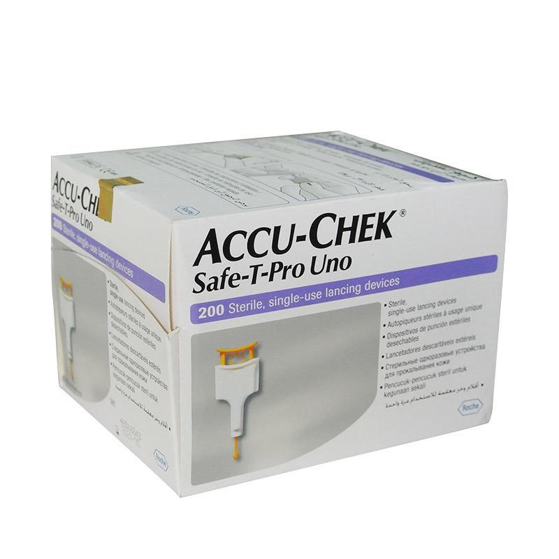 Accu Chek Lancet Safe T Pro Uno isi 200 / Lancet Accu-Chek ProUno / Lancet AccuChek Pro Uno