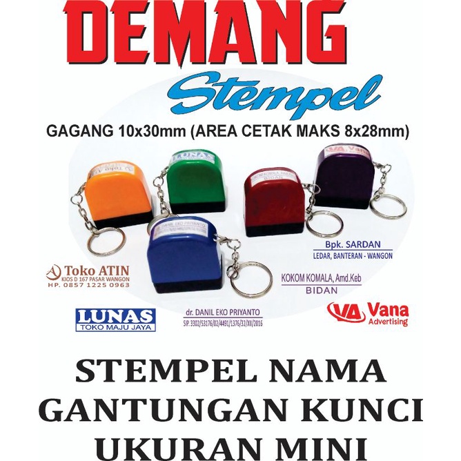

Stempel Nama Gantungan Kunci 1030