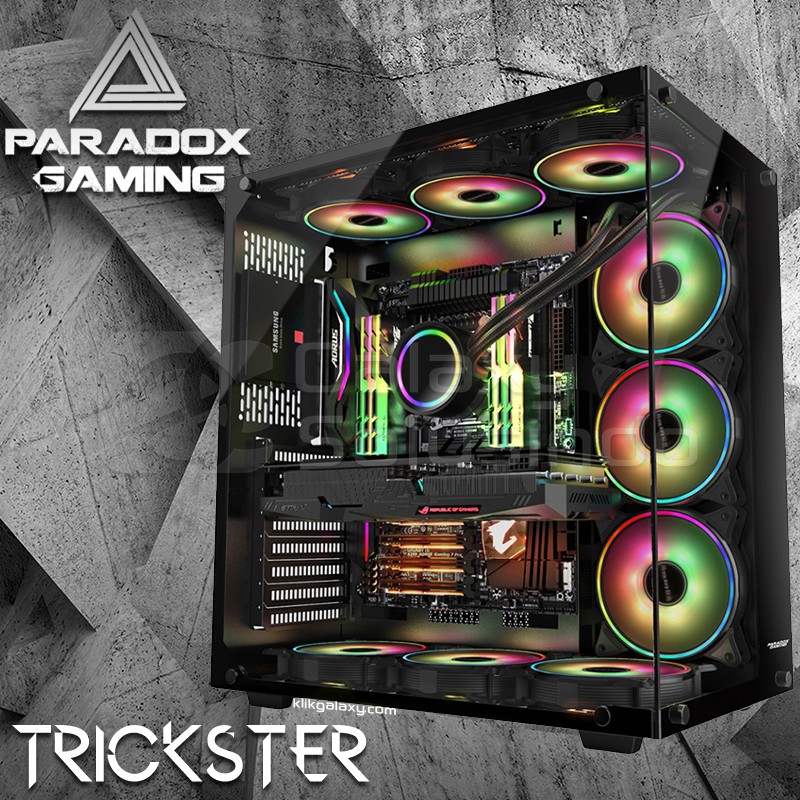 Paradox Trickster 7 Tempered Glass Gaming Case