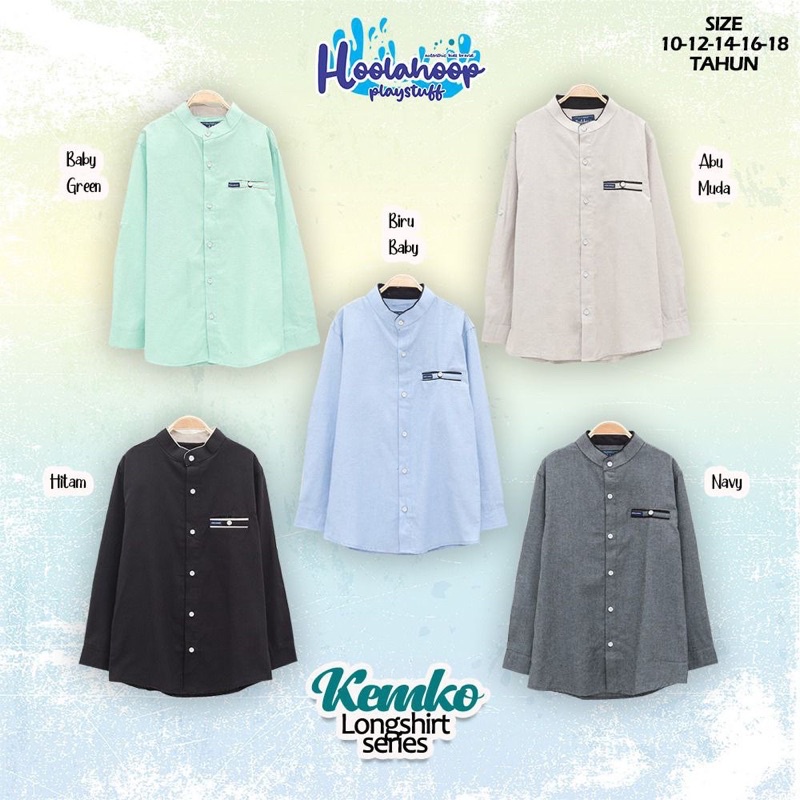 HOOLAHOOP KEMKO LONGSHIRT JUNIOR SERIES usia 9 - dewasa  BUMBLEBEE SERIES KEMKO LONG SHIRT KEMEJA KOKO BUMBLEBEE JUNIOR