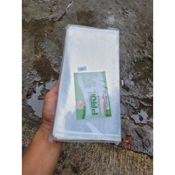plastik pp BENING 08 tebal 12x25. 500gram plastik kemasan makanan dll
