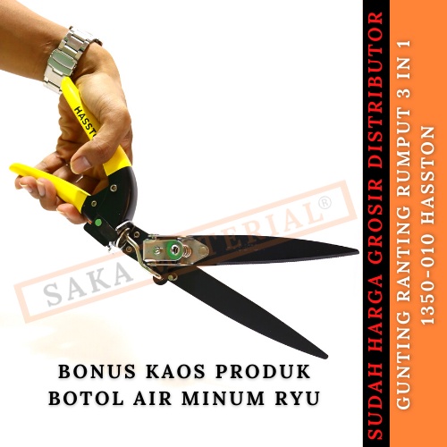 Grosir Gunting Rumput 3 Posisi Three Direction Tipe 1350-010 Hasston Original Gunting Tanaman Guntin
