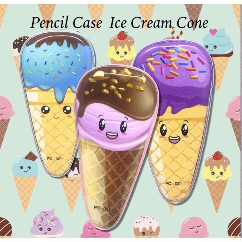

Kotak Pensil Kain Mika Ice Cream Lucu / Kotak Pensil Ice Cream Cone Kain Berkualitas 021