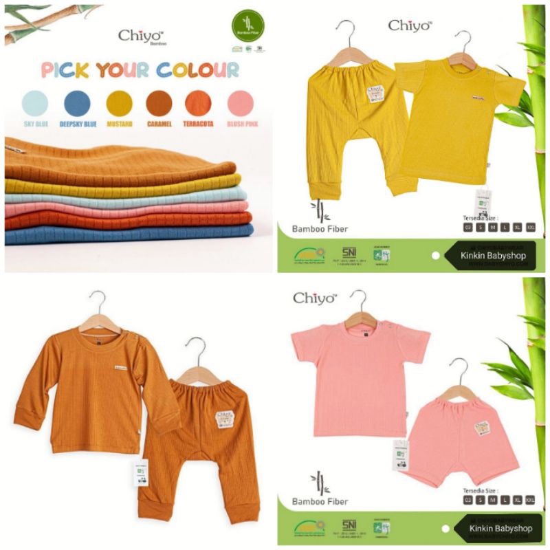 Chiyo Baby Bamboo Setelan Baju Celana Bayi