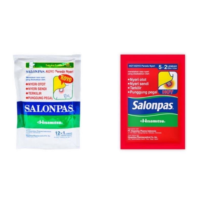 Salonpas Koyo (Sachet) Hot dan Original isi 10 per Sachet / isi 12 per Sachet Koyo Pereda Nyeri