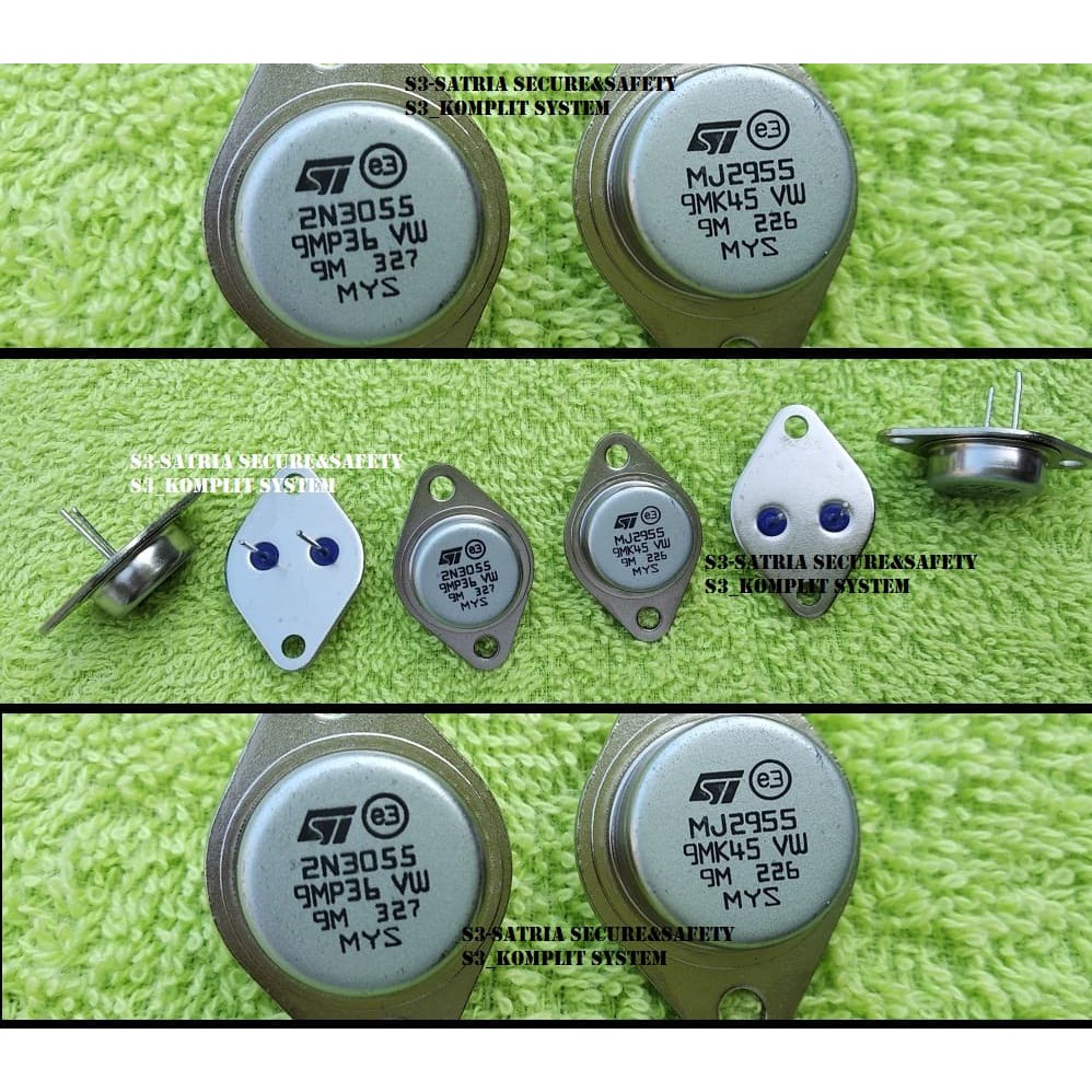 MYS ST Transistor 2N3055 plus MJ2955 TR Jengkol 2N 3055 MJ 2955