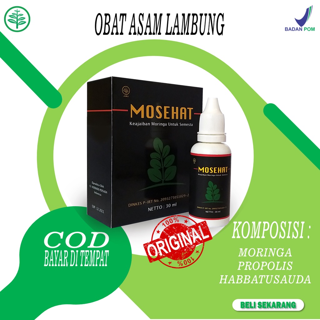 Obat Asam Lambung Mosehat Jamu Tetes Herbal Ampuh Berkhasiat