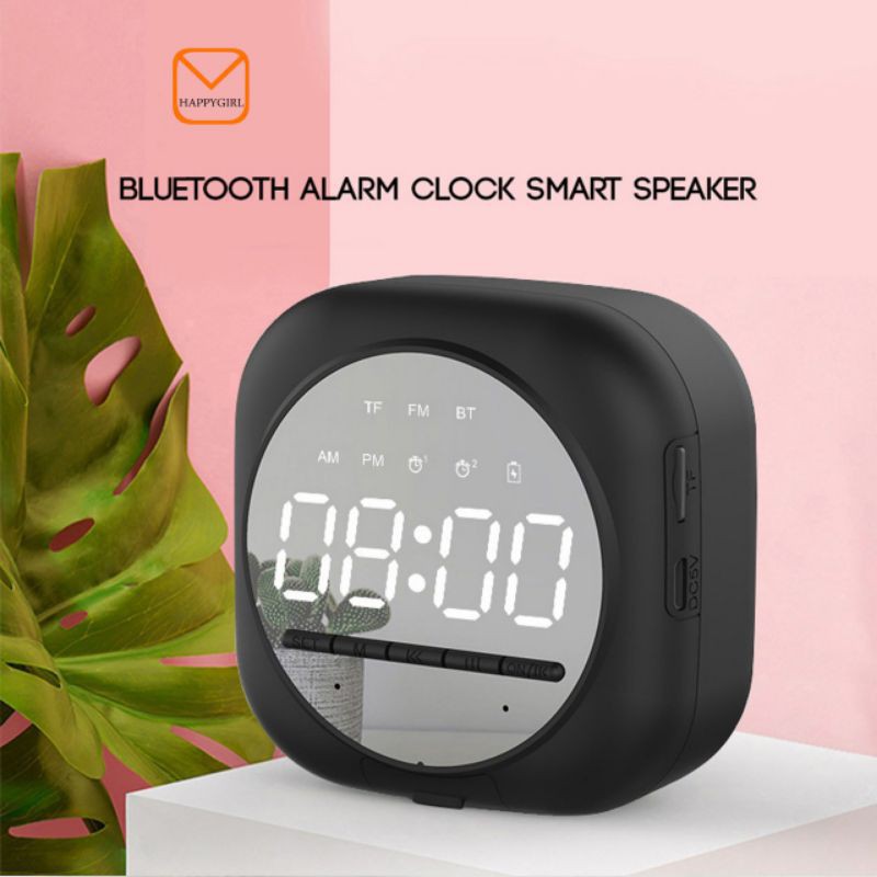 Speaker Jam Bluetooth Mini Versi 5.0 + Alarm dan Radio Q-12