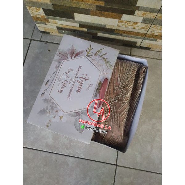 Paperbag Slidding box Bridesmaid 2in1
