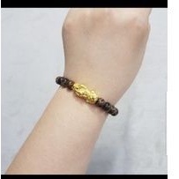 GELANG EMAS PIXIU TALI BATU MANAU 24k HK 999
