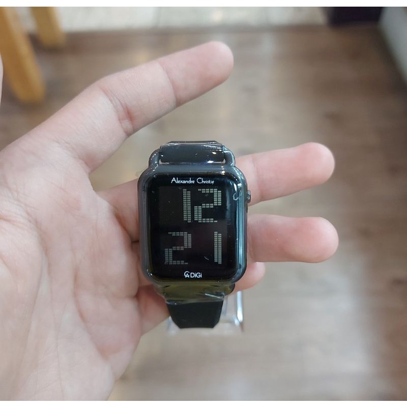 AC 9332 black  Digital Jamtangan wanita Alexandre christie