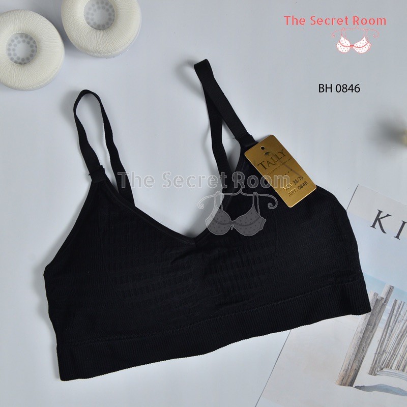 TALLY BRA BH RAJUT 0846 | CUP B I TANPA KAWAT | KAIT 3 I BUSA TIPIS I SIZE 34-38