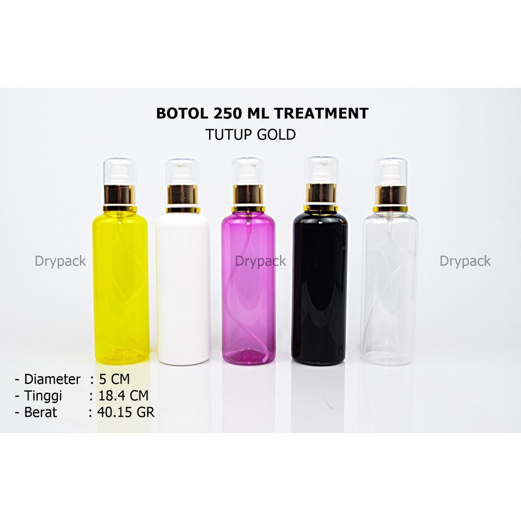 Botol 250 ml Treatment tutup Gold