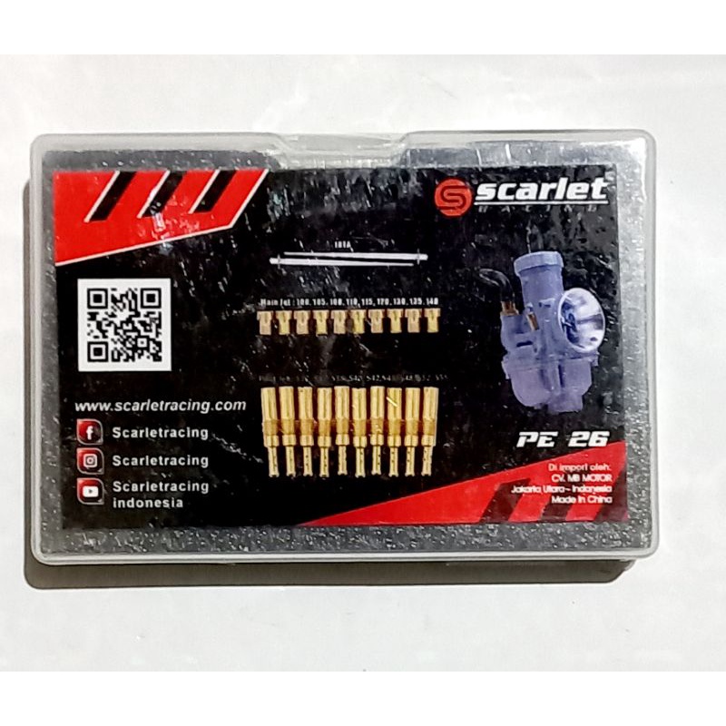 Main Jet pilot jet karburator PE 26 .28