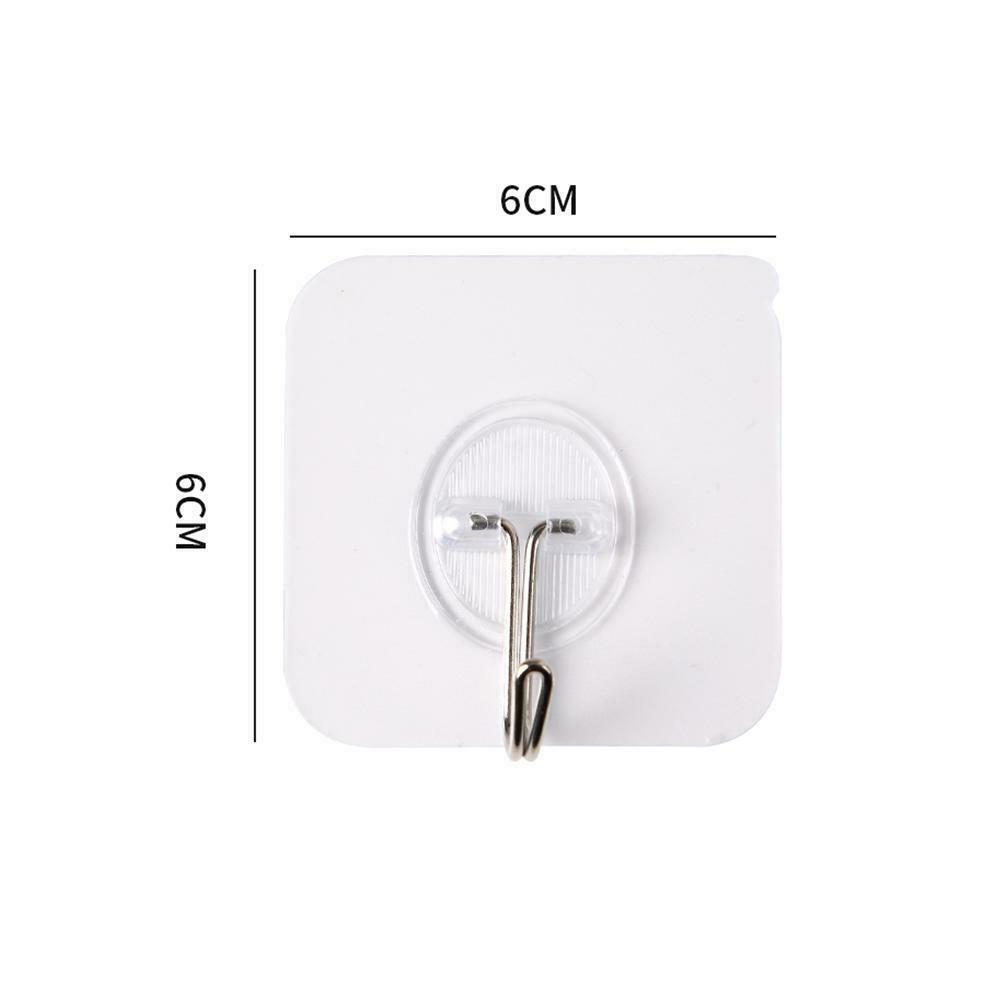 1 Piece Wall Storage Hook / Transparent Wall Hooks /Seamless Adhesive  Hook /  Punch-free Seamless Hook For Kitchen Bathroom Office